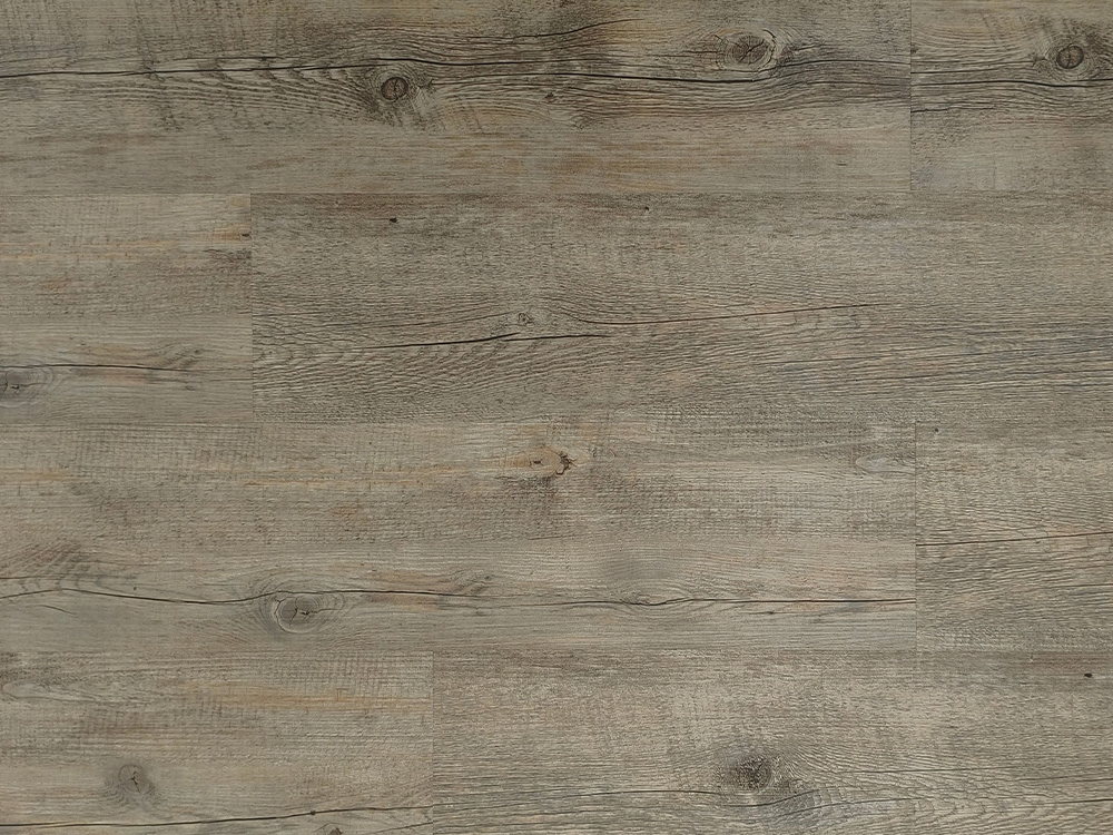 LVT Flooring Light Grey Brown Wood Grain 7.25×48